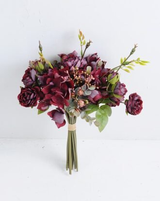 Artificial Flower 20*34cm mini rose bouquet GS-28219027-R1