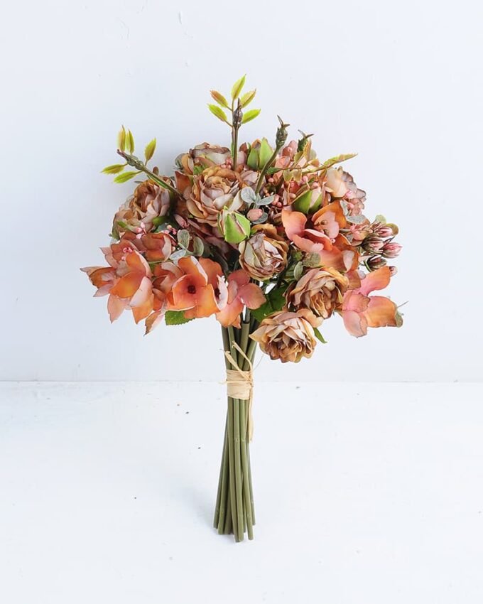 Artificial Flower 20*34cm mini rose bouquet GS-28219027-Y1