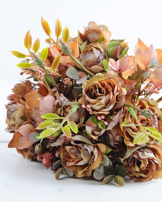 Artificial Flower 20*34cm mini rose bouquet GS-28219027-Y1