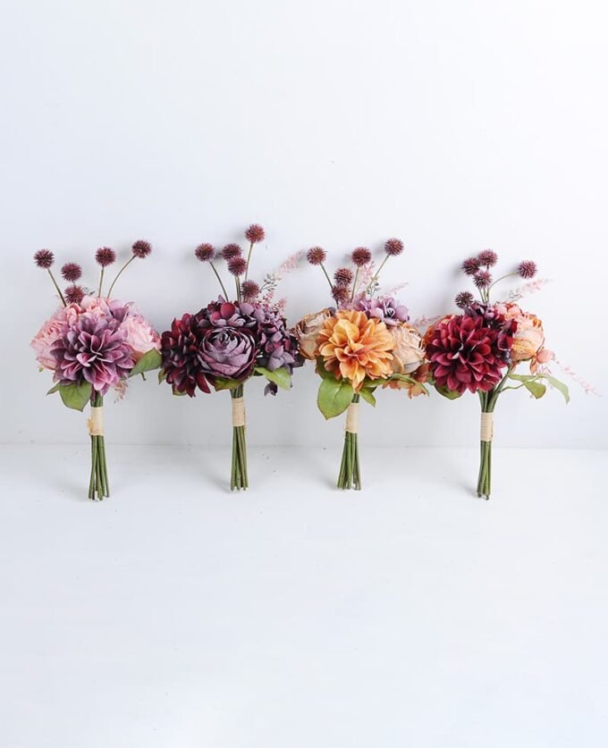 Artificial Flower 20*37cm rose and dahlia bouquet GS-28219024-O1