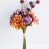 Artificial Flower 20*37cm rose and dahlia bouquet GS-28219024-R2