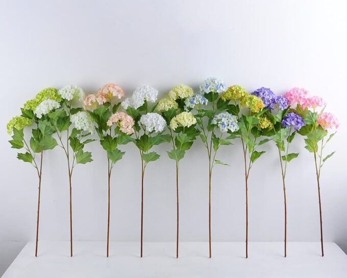 Artificial Flower 21*66cm snow ball Spray*3 GS-09819032-B1