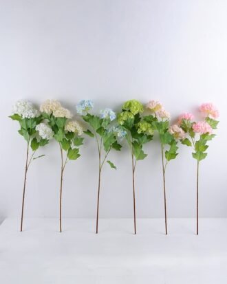Artificial Flower 20*67cm snow ball Spray*3 GS-09819048-G1