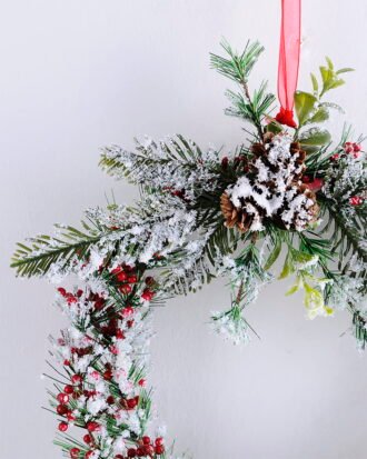 Artificial Plant 26*29*5CM Berries Wreath GS-56919037