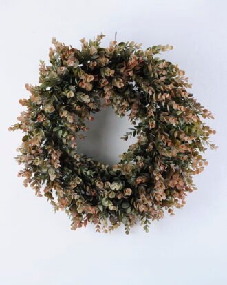 Artificial Plant D:45cm Eucalyptus Wreath GS-57019003 WREATH YeahFlower is one of Chinese leading OEM manufacturers and exporters , supplying the silk flowers, wholesale artificial trees Artificial Plant D:45cm Eucalyptus Wreath GS-57019003
