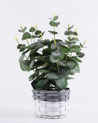 Artificial Plant 25*25*35.5cm Eucalyptus in Basket GS-03319346
