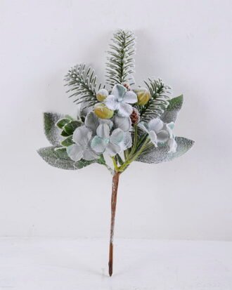 Artificial Plant 18*29CM Hydrangea & Pine Needle Spray GS-56919095 Christmas Item YeahFlower is one of Chinese leading OEM manufacturers and exporters , supplying the silk flowers, wholesale artificial trees Artificial Plant 18*29CM Hydrangea & Pine Needle Spray GS-56919095