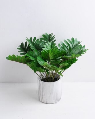 Artificial Plant 34*34*25cm Leaves in Cement Pot GS-03319347
