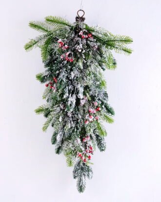 Artificial Plant 38*68*12CM Pine needle&berry hanging GS-13519005 Christmas Item YeahFlower is one of Chinese leading OEM manufacturers and exporters , supplying the silk flowers, wholesale artificial trees Artificial Plant 38*68*12CM Pine needle&berry hanging GS-13519005
