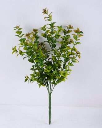 Artificial Plant 23*46cm Plastic mint leaves bush*6 GS-56919096