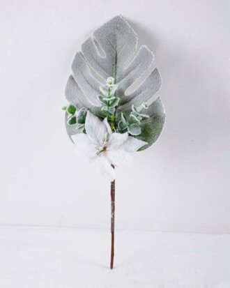 Artificial Plant 13*31cm Poinsettia & Monstera Spray GS-56919063