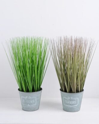 Artificial Tree 25*29CM Plastic grass in metal pot GS-45719051+P