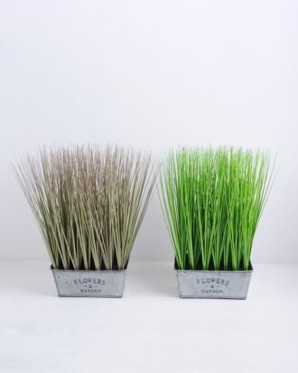 Artificial Tree 20*35CM Plastic grass in metal pot GS-45719052+P