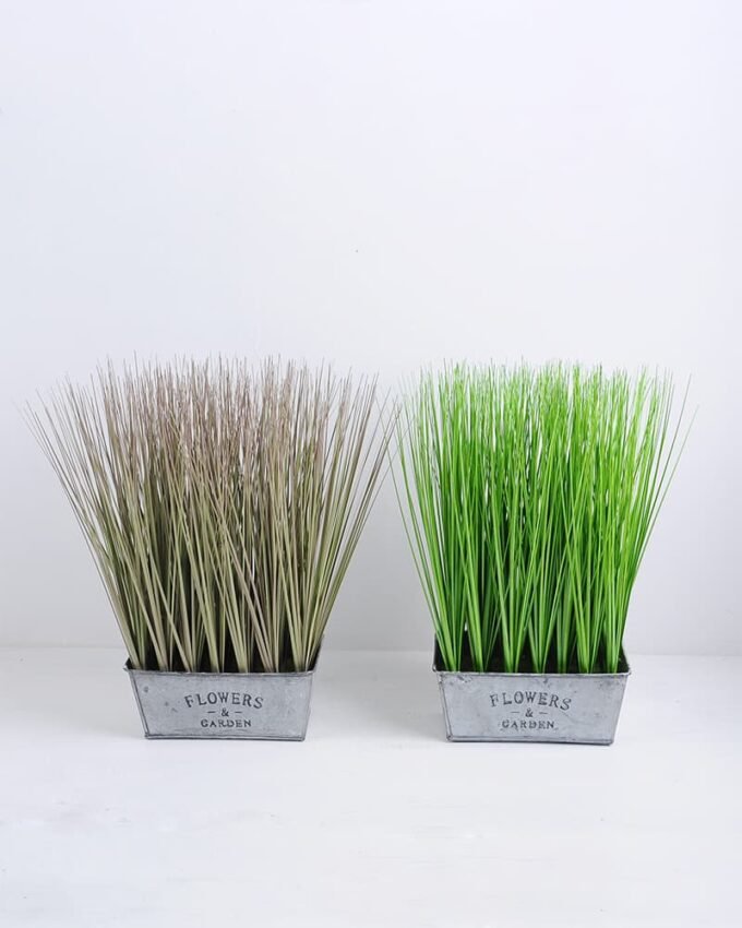 Artificial Tree 20*35CM Plastic grass in metal pot GS-45719052+P 1 Artificial Tree 20*35CM Plastic grass in metal pot GS-45719052+P