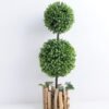 Artificial Tree 17*17*53cm Plastic grass in wood pot GS-33019034