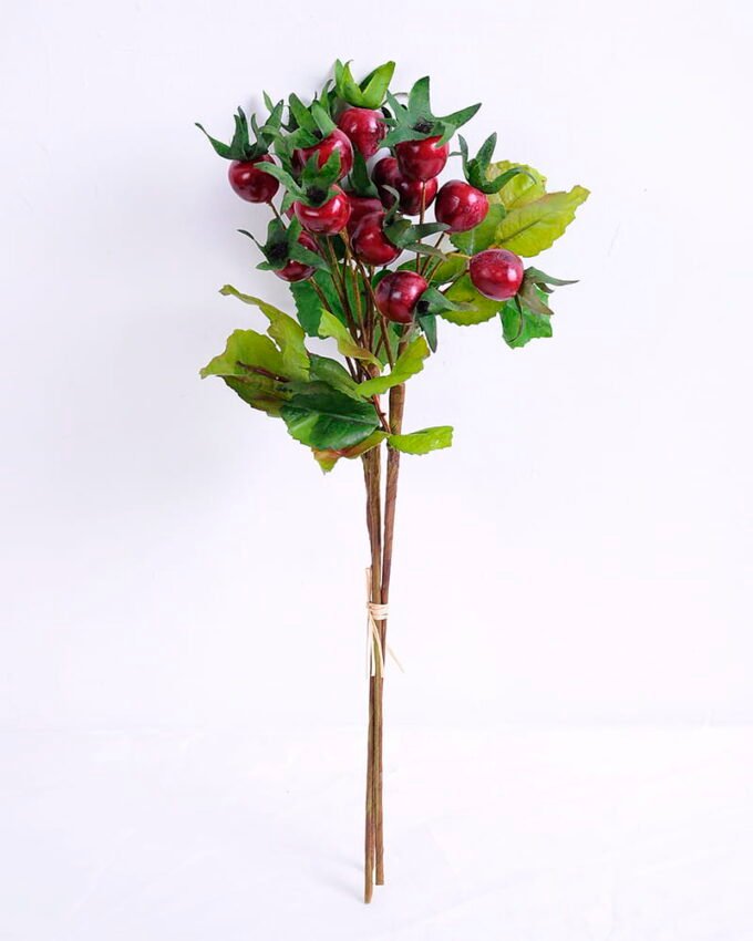 Artificial Branch fruit 14*40CM Chinese Rose Fruits Bouquet*3 GS-59020021-R1