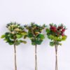 Artificial Branch fruit 14*40CM Chinese Rose Fruits Bouquet*3 GS-59020021
