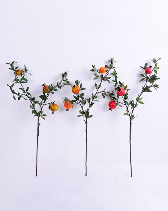 Artificial Branch fruit 29*71CM Pomegranate Spray*3 GS-59020019