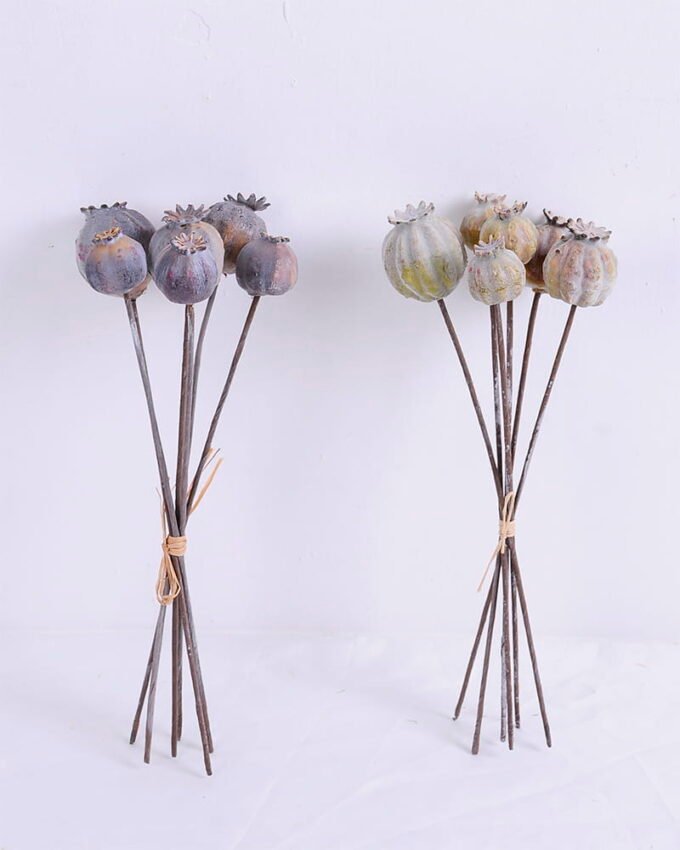 Artificial Branch fruit 11*25CM Poppy Bush*6 GS-59020012