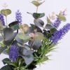 Artificial Flower 21*23*37CM Eucalyptus&Lavender in glass pot with fake water GS-06920013
