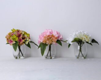 Artificial Flower 23*17*20CM Hydrange In Glassware GS-06920004-G1