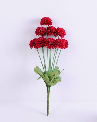 Artificial Flower 18*53CM Mum Ball Bush*9 GS-05520014-R1