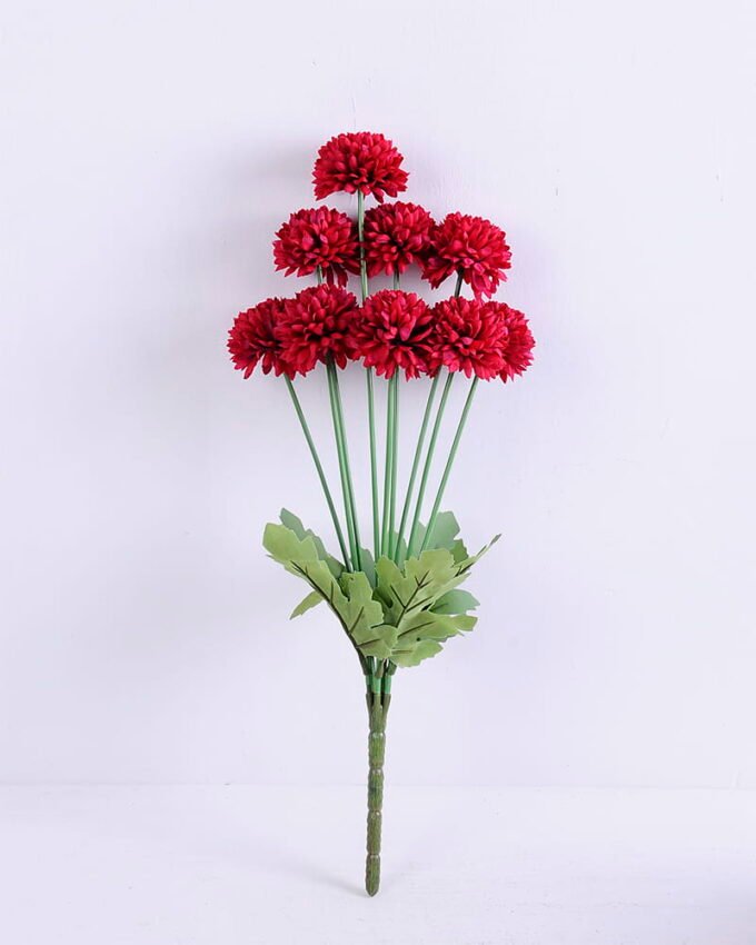 Artificial Flower 18*53CM Mum Ball Bush*9 GS-05520014-R1