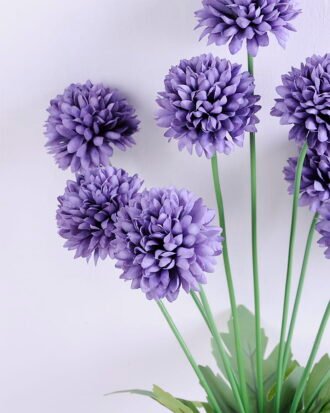 Artificial Flower 18*53CM Mum Ball Bush*9 GS-05520014-Z1