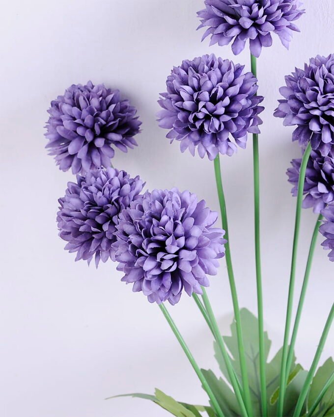 Artificial Flower 18*53CM Mum Ball Bush*9 GS-05520014-Z1