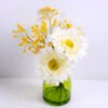 Artificial Flower 21*23*25CM Mum in glass pot with fake water GS-06920017