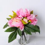 Artificial Flower 27*23*22CM Peony In Glassware GS-06920001