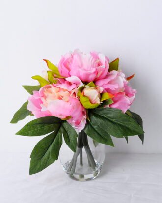 Artificial Flower 27*23*22CM Peony In Glassware GS-06920001