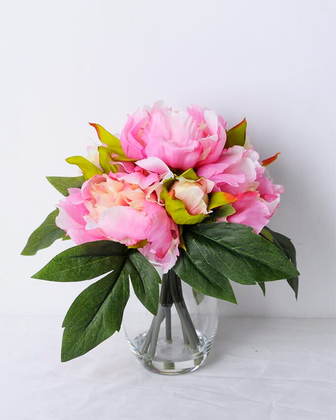 Artificial Flower 27*23*22CM Peony In Glassware GS-06920001 1 Artificial Flower 27*23*22CM Peony In Glassware GS-06920001