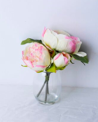 Artificial Flower 26*23*22CM Peony In Glassware GS-06920005
