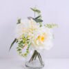 Artificial Flower 21*20*30CM Peony in glass pot with fake water GS-06920020