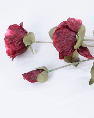Artificial Flower 14*76CM Poppy Spray*3 GS-26220004-R1