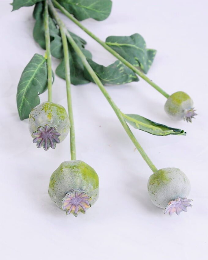 Artificial Flower 15*58CM Poppy Spray*4 GS-59020003