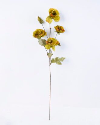 Artificial Flower 18*83CM Poppy Spray*5 GS-26220001-G1 Single Flowers YeahFlower is one of Chinese leading OEM manufacturers and exporters , supplying the silk flowers, wholesale artificial trees Artificial Flower 18*83CM Poppy Spray*5 GS-26220001-G1