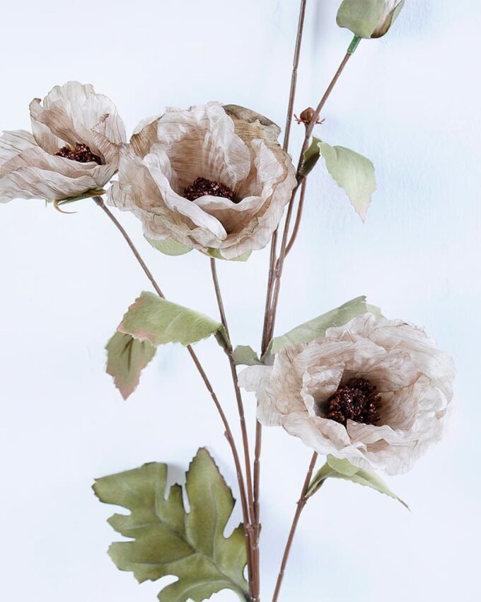 Artificial Flower 18*83CM Poppy Spray*5 GS-26220001-H2