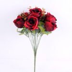 Artificial Flower 25*46CM Rose Bush*13 GS-05520051-R1