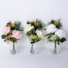 Artificial Flower 23*16*27CM Rose In Glassware GS-06920002