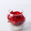 Artificial Flower 8*7.5CM Rose In Glassware GS-06920006