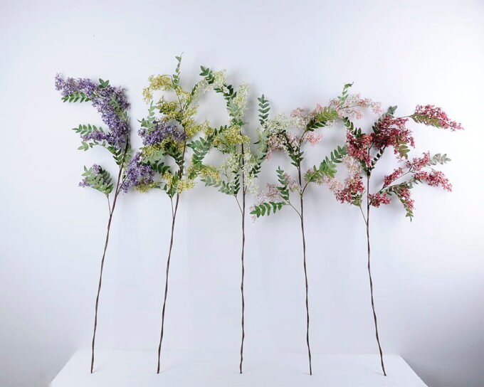 Artificial Flower 28*130CM Sophora Flowers Spray GS-58720002-P1 2 Artificial Flower 28*130CM Sophora Flowers Spray GS-58720002-P1