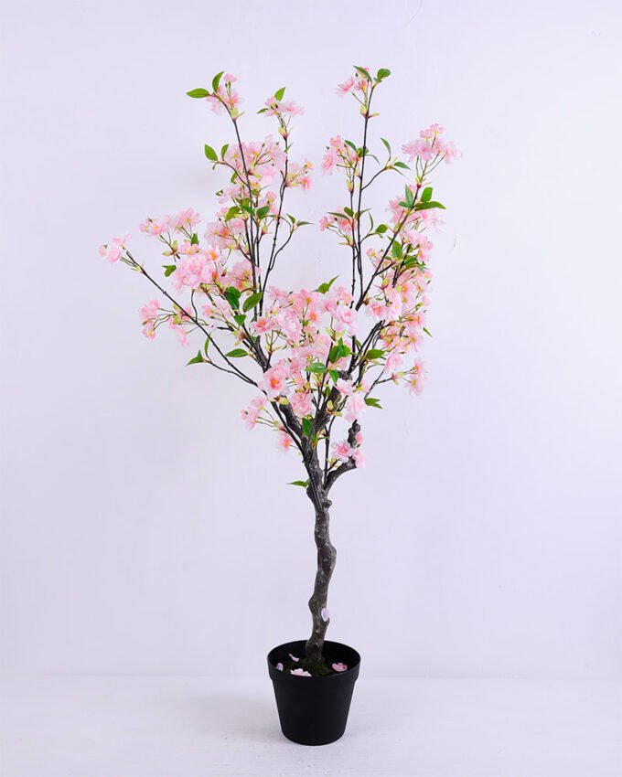 Artificial Tree 66*48*110CM Cherry blossom tree in plastic pot GS-15420003-P1