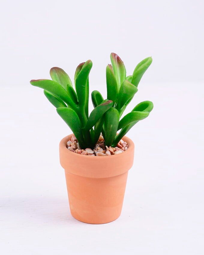 Artificial succulent 8.2*6*11.9cm succulent plants in terrecotta pot GS-51720075