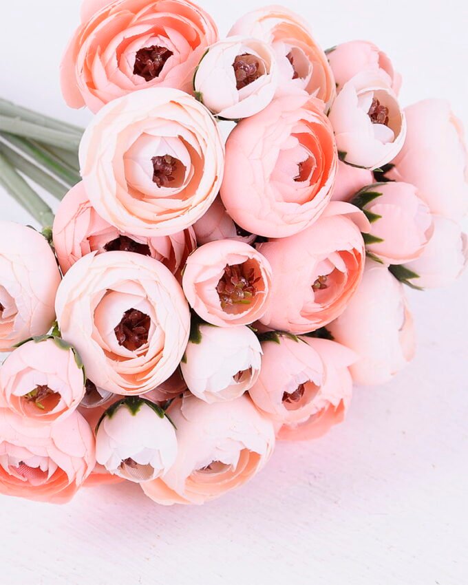 Artificial Flower 14*30CM Camellia bouquet*9 GS-59220007-P1