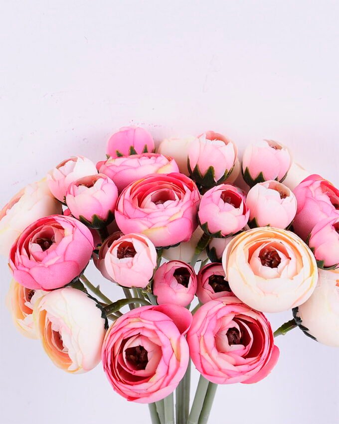 Artificial Flower 14*30CM Camellia bouquet*9 GS-59220007-P3