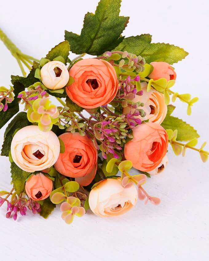 Artificial Flower 18*29CM Camellia bush*5 GS-59220001-O1