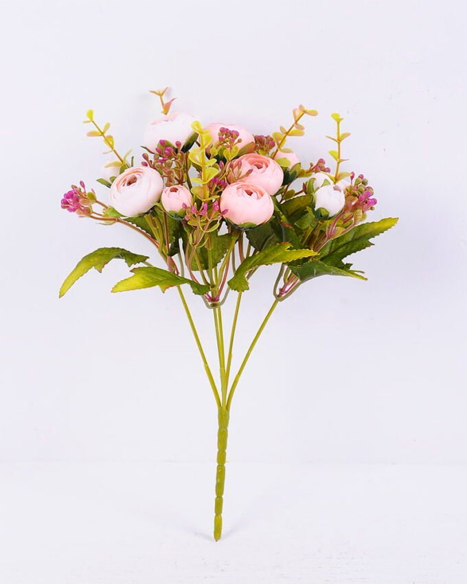 Artificial Flower 18*29CM Camellia bush*5 GS-59220001-P1