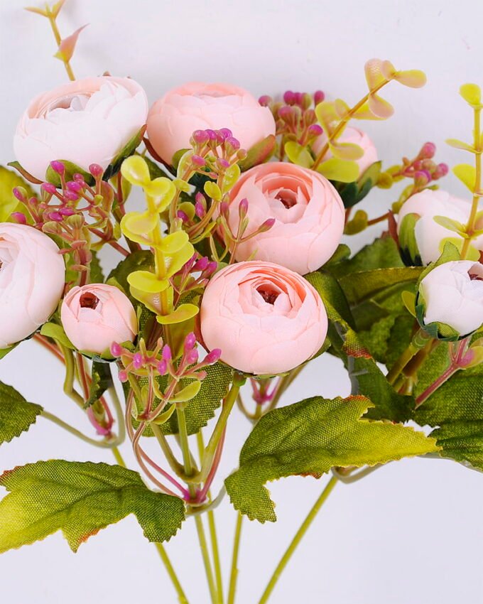 Artificial Flower 18*29CM Camellia bush*5 GS-59220001-P1